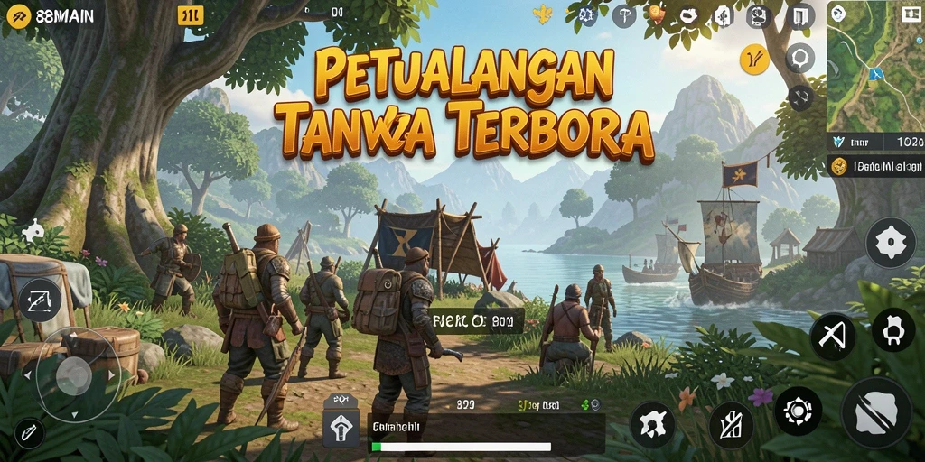 Screenshot gameplay 88MAIN yang menampilkan dunia luar biasa yang dapat dijelajahi.
