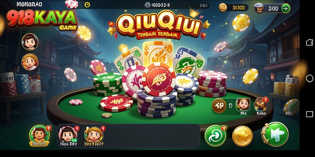 Tampilan gameplay QiuQiu yang seru di 918KAYA.