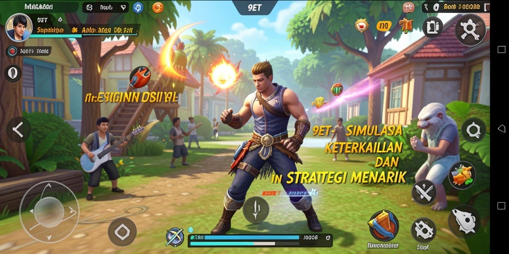 Gameplay 9ET yang menegangkan dengan grafis menawan.