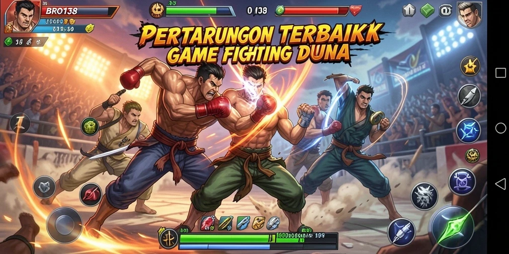 Gameplay <strong>BRO138</strong> yang mendebarkan di arena pertarungan.