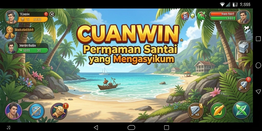 Screenshot CUANWIN menampilkan gameplay seru dan penuh warna.