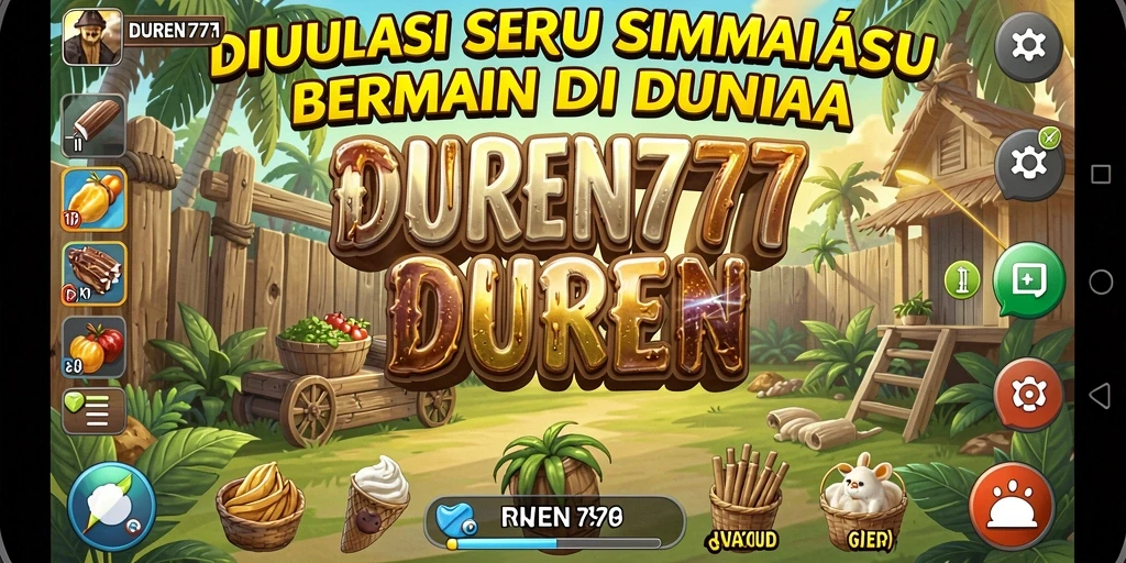 Tampilan utama gameplay DUREN777 yang menarik dan interaktif.