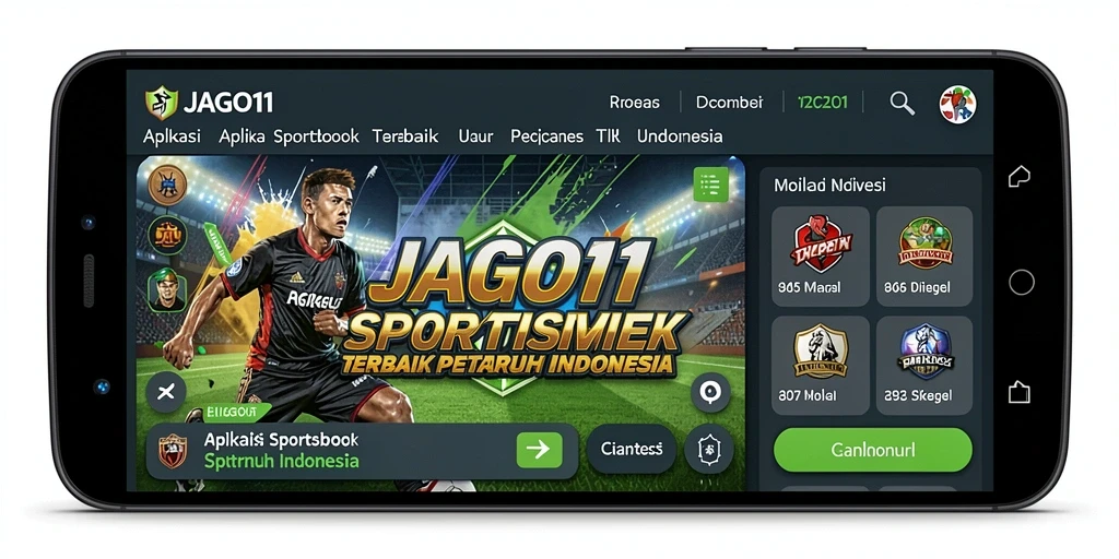 Tampilan utama <strong>JAGO11</strong> yang menunjukkan pilihan taruhan olahraga.