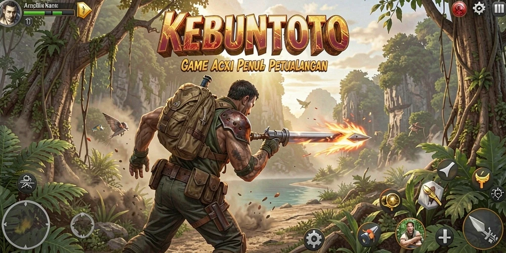 Tampilan gameplay KEBUNTOTO yang penuh aksi dan tantangan.