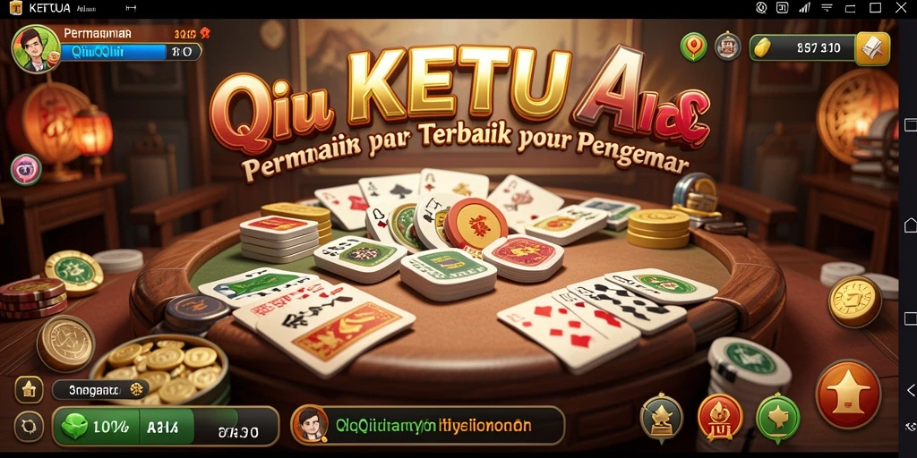 Screenshot KETUA menampilkan serunya permainan QiuQiu.