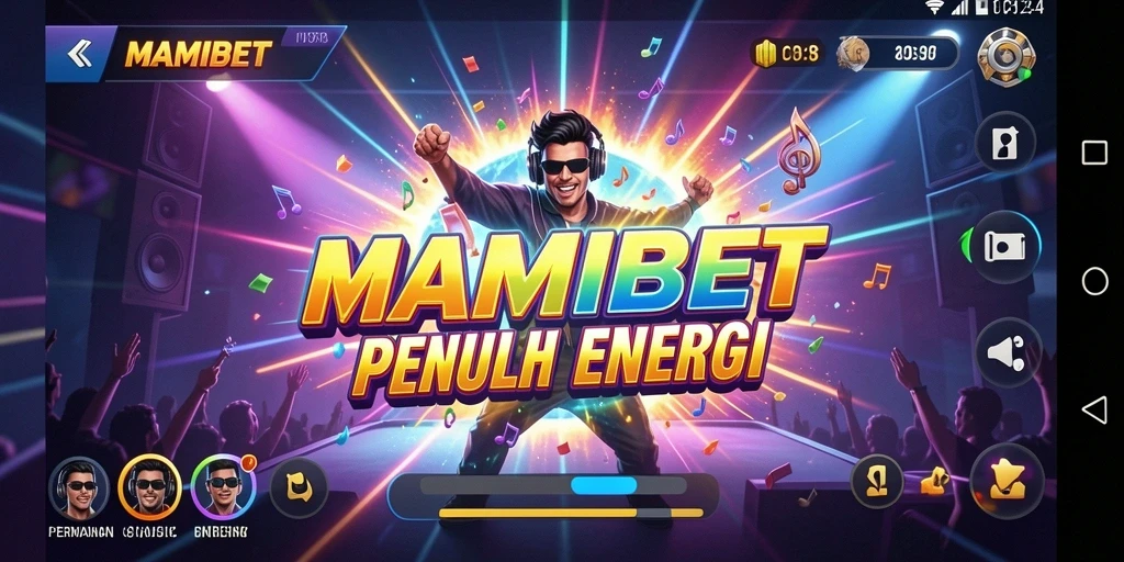 Screenshot gameplay MAMIBET yang menampilkan pengguna bermain musik.