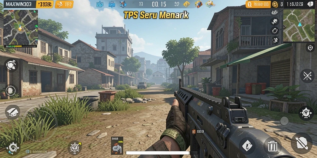 Screenshot gameplay dasar dari MAXWIN303 yang menunjukkan aksi menarik.