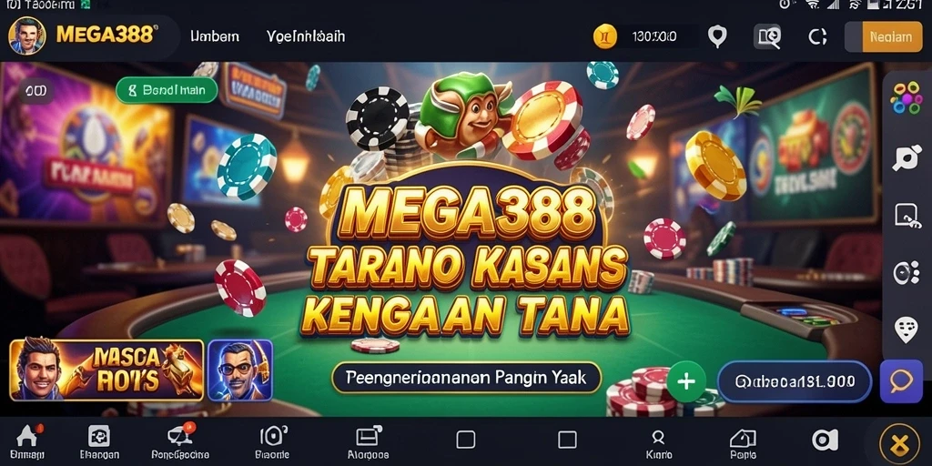 Tampilan gameplay menarik dan interaktif dari MEGA388.