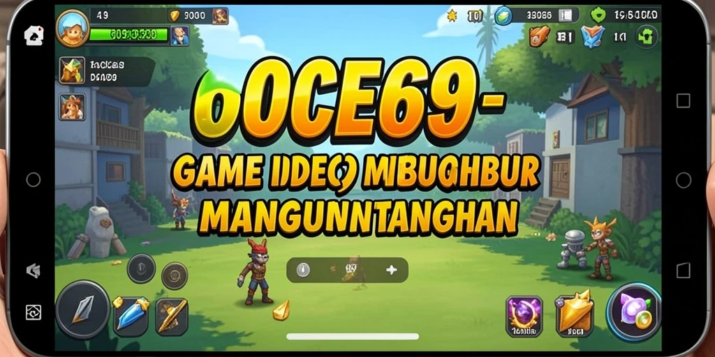 Tampilan gameplay OCE69 yang menarik dan penuh warna.