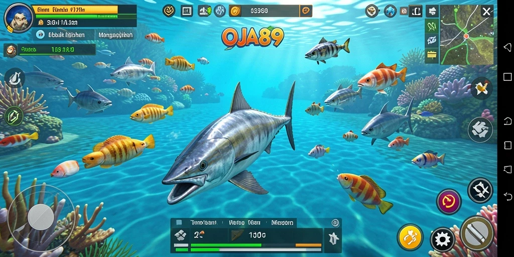 Tampilan menarik dalam gameplay Tembak Ikan OJA89.