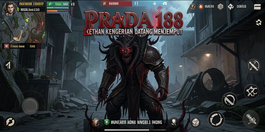 Screenshot gameplay PRADA188 yang menampilkan suasana Horror yang mencekam.