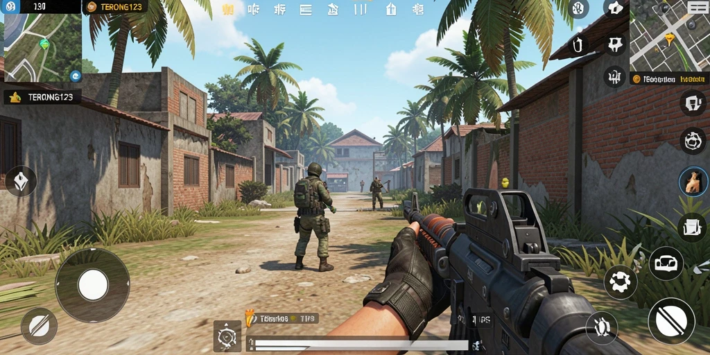 Screenshot gameplay menegangkan dari TERONG123 yang penuh aksi.