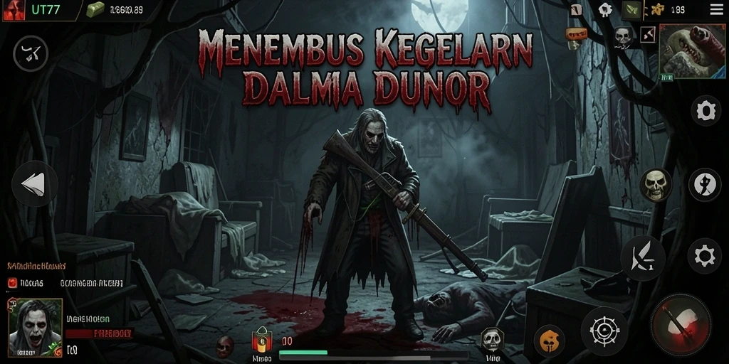 Screenshot gameplay UT77 dengan atmosfer menegangkan yang mendalam.