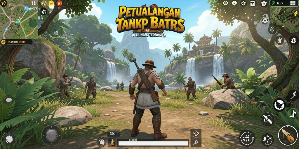 Tampilan gameplay <strong>V87</strong> yang menampilkan dunia terbuka yang luas dan detail.